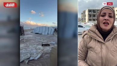 الشتاء القاسي يضاعف معاناة أهالي غزة في المخيمات