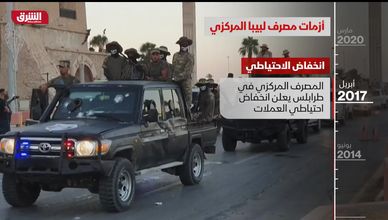الاضطرات في ليبيا تنعكس على المصرف المركزي