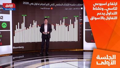 ارتفاع أسبوعي لتاسي.. ونشاط التداول يدعم التفاؤل بالأسواق