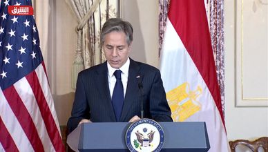 مؤتمر صحافي مشترك بين وزير الخارجية الأميركي ونظيره المصري