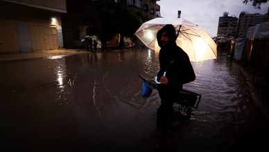 شتاء غزة.. برد وسيول