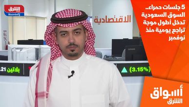 5 جلسات حمراء.. السوق السعودية تدخل أطول موجة تراجع يومية منذ نوفمبر