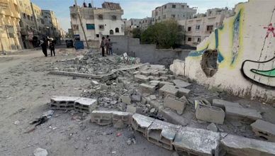 الشاعر: غارات جوية إسرائيلية مكثفة غرب خان يونس