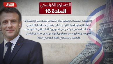 المادة 16 من الدستور الفرنسي.. صلاحيات للرئيس بموافقة برلمانية