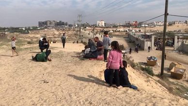 أوضاع إنسانية صعبة يعيشها النازحون الفلسطينيون في رفح