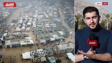الفيضانات تعصف بمخيمات إدلب.. 300 عائلة بلا مأوى