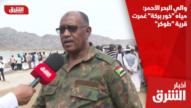 والي البحر الأحمر: مياه "خور بركة" غمرت قرية "طوكر"