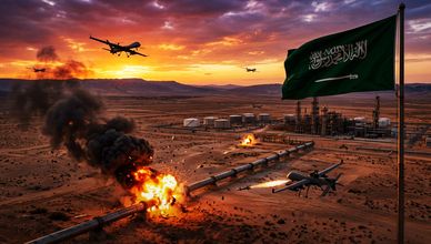 هجوم بمسيرات يستهدف خط "شرق-غرب" في السعودية.. والعراق يغلق الحدود مع إيران