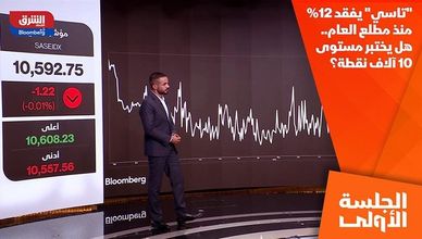 "تاسي" يفقد 12% منذ مطلع العام.. هل يختبر مستوى 10 آلاف نقطة؟
