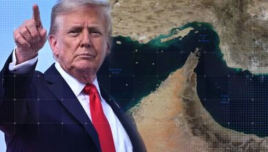 ترمب يدرس خيارات عسكرية لتأمين الملاحة في مضيق هرمز