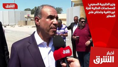 وزير الخارجية المصري: المساعدات الحالية لغزة غير كافية وتحتاج فتح المعابر