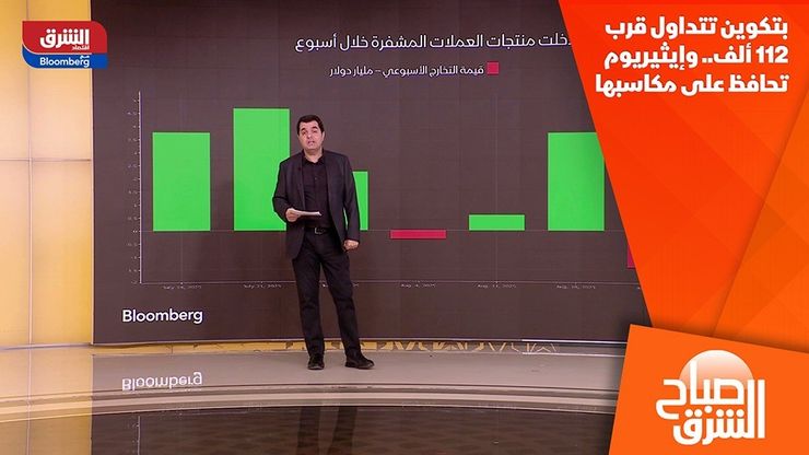 بتكوين تتداول قرب 112 ألف.. وإيثيريوم تحافظ على مكاسبها