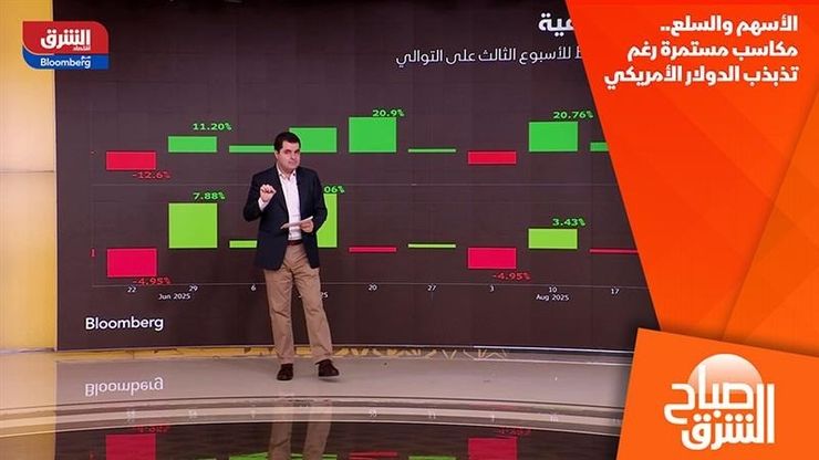 الأسهم والسلع.. مكاسب مستمرة رغم تذبذب الدولار الأمريكي