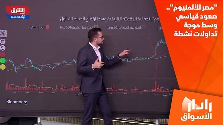 "مصر للألمنيوم".. صعود قياسي وسط موجة تداولات نشطة