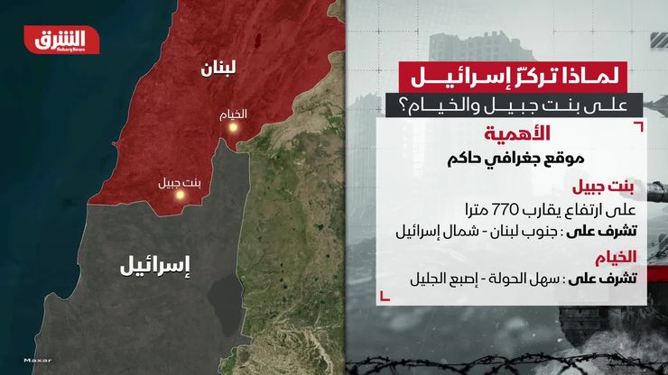 لماذا تركز إسرائيل على بنت جبيل والخيام؟