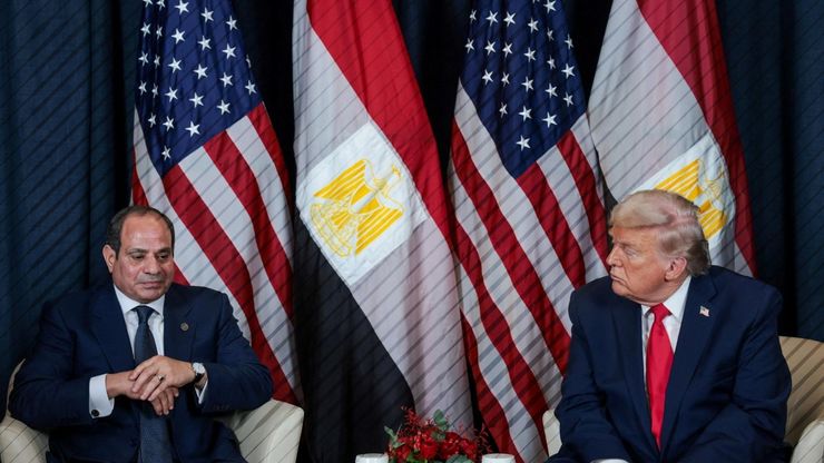 ترمب خلال لقاء مع السيسي: سد النهضة قضية خطيرة وسنسعى لاتفاق