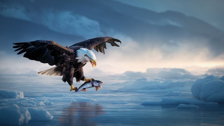 هبة الجليد.. شمال اليابان البري