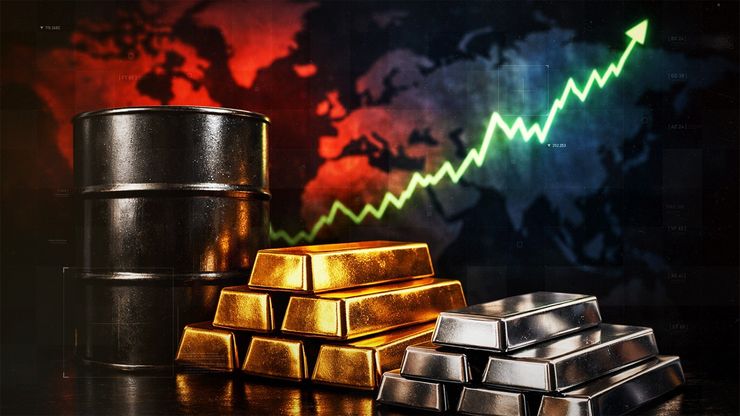 المخاطر الإيرانية تدفع النفط والذهب للصعود.. وبتكوين قرب 68 ألف دولار