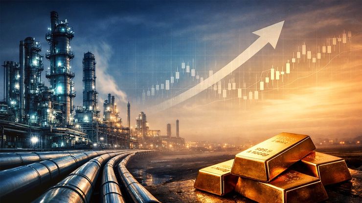 النفط والذهب.. صعود مدفوع بالتوترات وتراجع الدولار