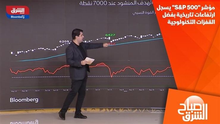 مؤشر "S&P 500" يسجل ارتفاعات تاريخية بفضل القفزات التكنولوجية